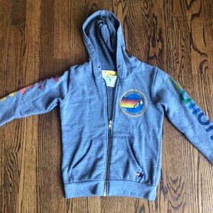 Aviator Nation unisex hoodie. Kids size 8